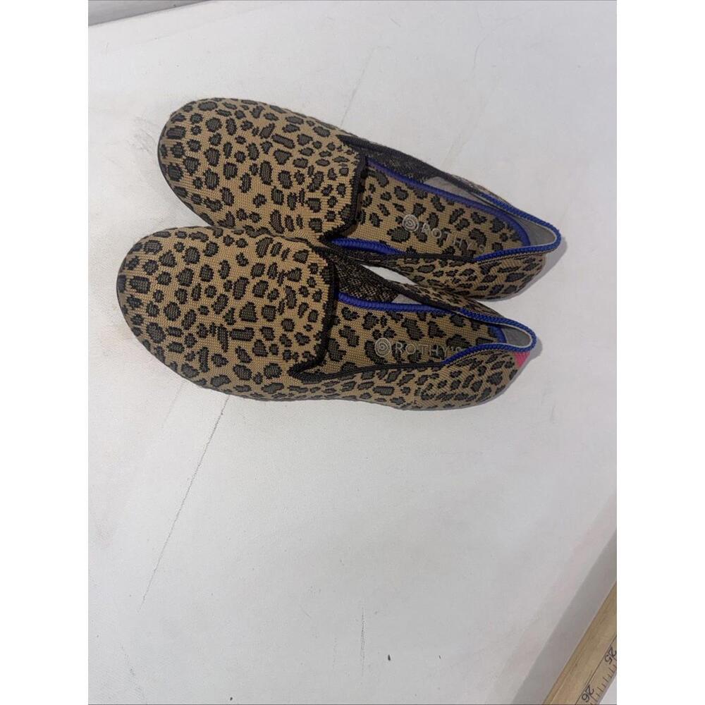 Rothy's The Kids Loafer Animal Knit Slip On Round Toe Flats‎ Casual Shoes Sz 4